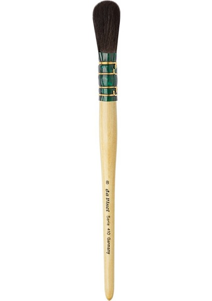 : Mavi Sincap Kılı Oval Altın Varak Fırçası : Seri 410 : No:6