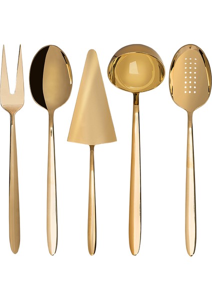 9400 5 Parça Titanyum Gold Servis Takımı