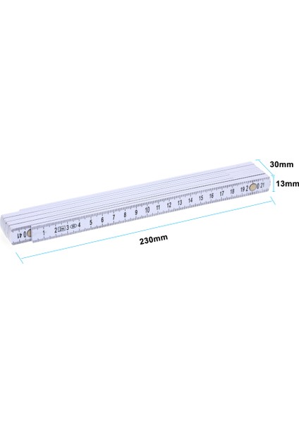 2m Slayt On Parçalı Katlanabilir Cetveller 6.6ft Katlanır (Yurt Dışından)