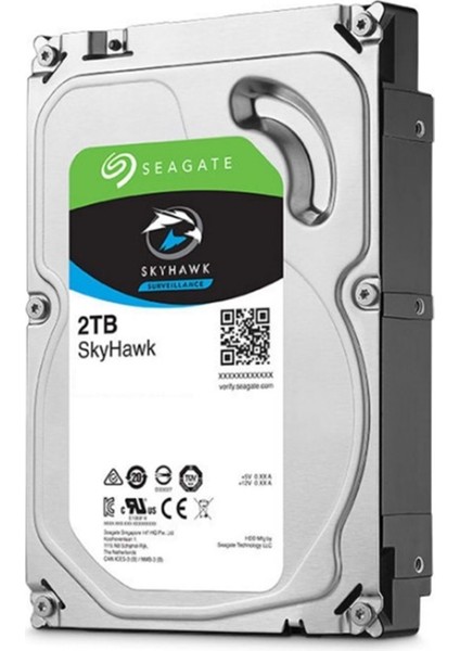 2 TB Skyhawk 3.5" 256MB 5400RPM (ST2000Vx015) 7/24 Güvenlik Disk