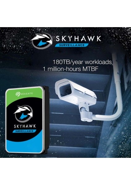 2 TB Skyhawk 3.5" 256MB 5400RPM (ST2000Vx015) 7/24 Güvenlik Disk