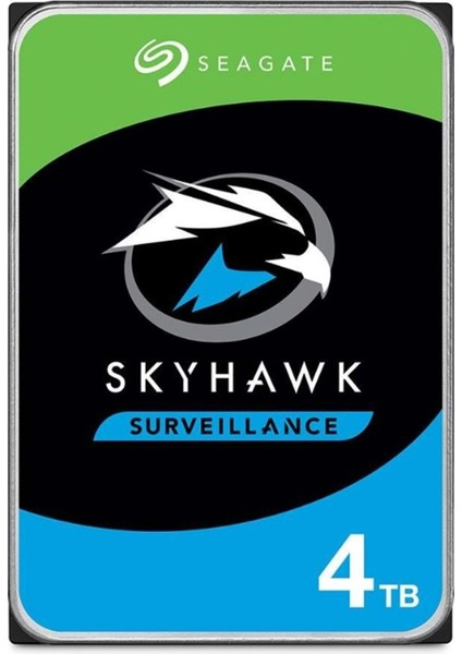 4 TB Skyhawk 3.5" 5400RPM 256MB (ST4000Vx013) 7/24 Güvenlik Diski