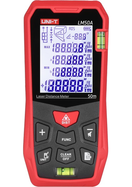 LM50A Lazer Mesafe Ölçüm Ölçer 50M 2 Kabarcık (Yurt Dışından)