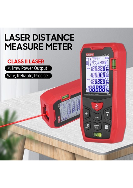 LM50A Lazer Mesafe Ölçüm Ölçer 50M 2 Kabarcık (Yurt Dışından) fiyatları