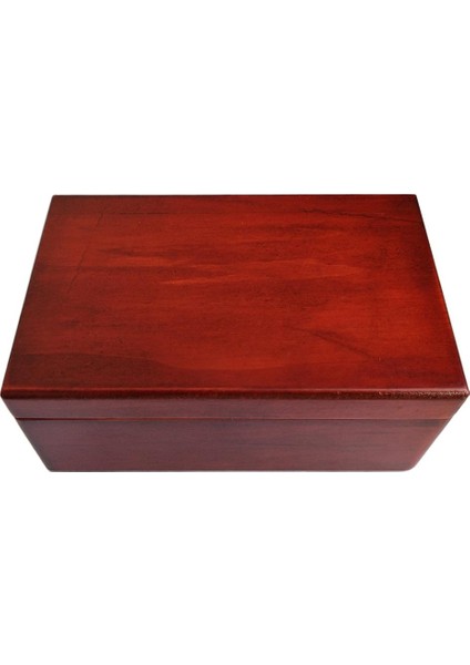 Ahşap Takı Müzik Kutusu-Mekanizma Antika Ahşap Müzik Kutusu El Sanatları Masası Kırmızı (Yurt Dışından)
