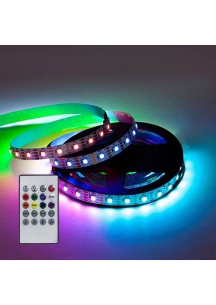 USB Şerıt LED Kumandalı - Müzığe Duyarlı Rgb (Renk Değiştiren)