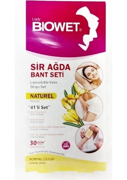 Lady Biowet Biowet Naturel Sir Ağda Bant Seti