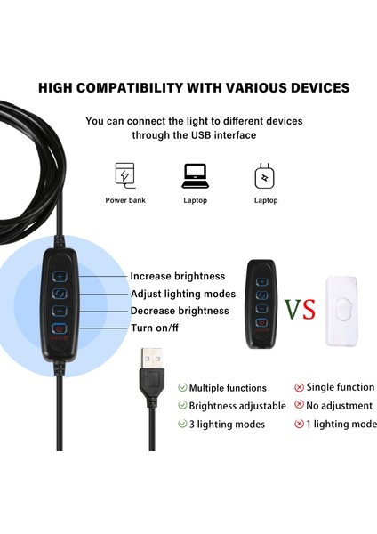 Dış Mekan USB LED Lamba Sıcak/beyaz/sıcak Beyaz Işık (Yurt Dışından)