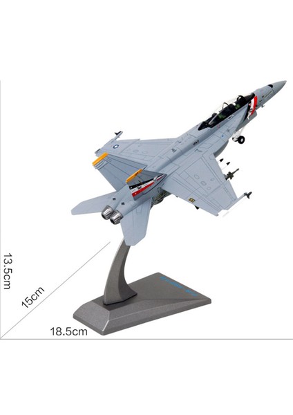 1/100 Alaşımlı Uçak F-18 Hornet Avcı Uçağı Ekran Model Koleksiyonları (Yurt Dışından)