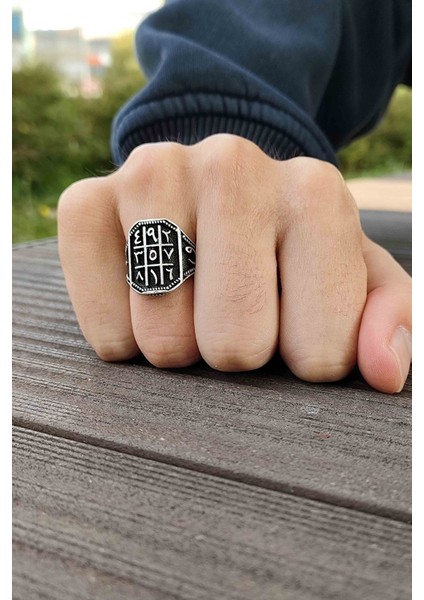 Elif Vav Rakam Model Gümüş Kaplama Ayarlanabilir Unisex Yüzük indirimleri