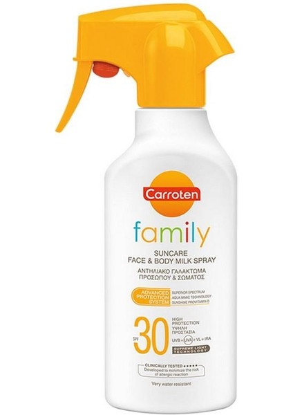 Famıly Suncare Face & Body Mılk Spray  SPF30 300 ml