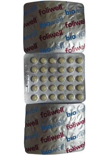 Foliwell 90 Tablet - Folik Asit Iyot Vitamin B12 - Skt : 03/2026 modelleri