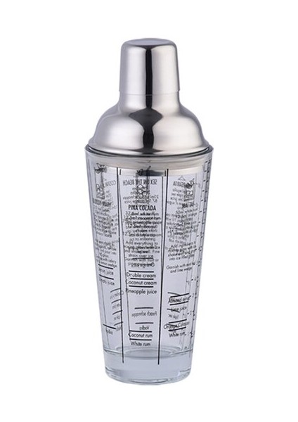 Kokteyl Shaker Ölçekli Cam Şampanya Şarap Içecek Mikser Çalkalayıcı Şişe Meyve Suyu Kar Gram Fincan Bar Barmen Aracı 400ML | Kokteyl Çalkalayıcılar
