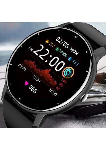 Akıllı Izle Erkekler Tam Dokunmatik Ekran Spor Spor Watchwaterproof Android Ios  Erkekler + Kutu Için Bluetooth | Akıllı Saatler (Siyah)