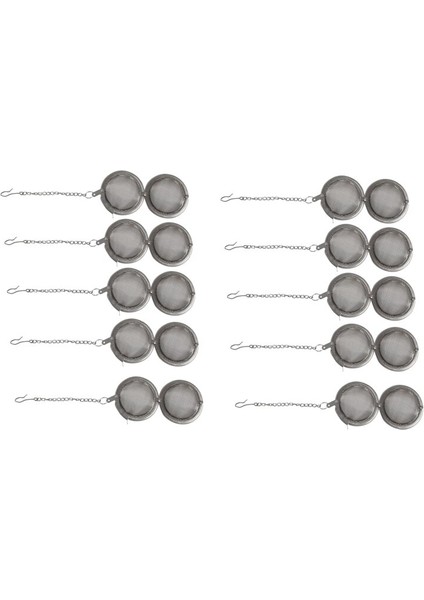 12 Parça Paslanmaz Çelik Örgü Çay Topu 2 Inç Çay Demlik Süzgeçler Çay Süzgeci Filtreler Çay Için Çay Aralığı Difüzör | Çay Süzgeçleri