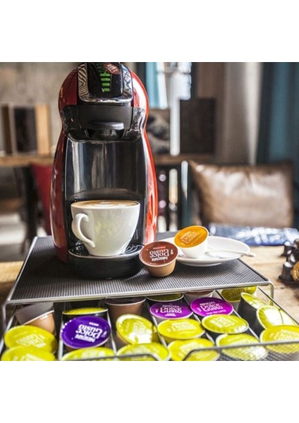 Çift Katmanlı Kahve Çekmeceleri Kapsüller Tutucu 72 Pods Kahve Kapsül Depolama Raf Standı Dolce Gusto Kapsül Kahve Aksesuarları |(Yurt Dışından)