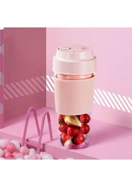 Portatif Elektrikli Sıkacağı Turuncu Meyve Sıkacağı Blender Smoothies Gıda Işlemcisi Için