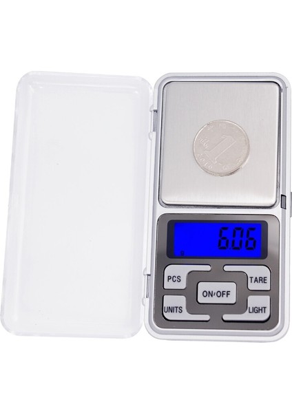 10 Adet / LCD Ekran Aydınlatmalı Mini Elektronik Dijital Takı Cep Dengesi Tartı Ölçeği