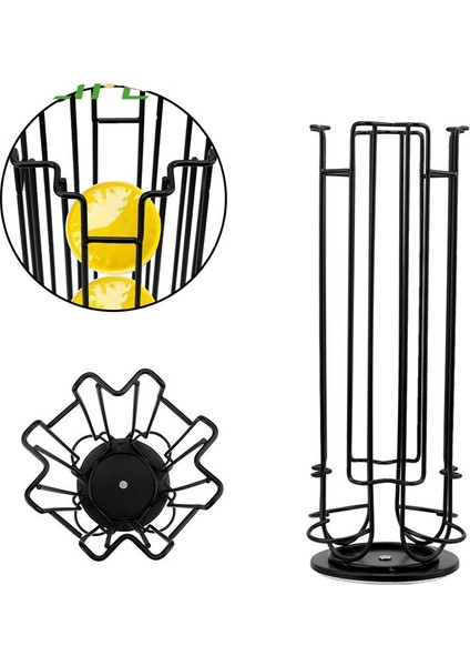 Metal Kahve Pod Tutucu 24 Bardak Kaplama Standı Kahve Kapsül Depolama Raf Capsule Için Depolama Rafları Standı | Sofra Takımları