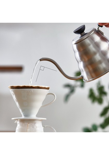 1l Paslanmaz Çelik Gooseneck Cezve Kahve Su Isıtıcısı Filtre El Damla Çöp Cezve Çay Döşeme Çay Tapı | Kahve Kapları(Yurt Dışından)