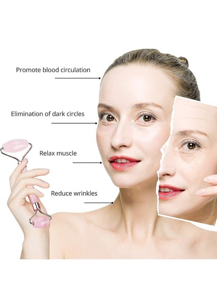 Yeşim Roller Gua Sha, Yüz Rulo, Yüz Güzellik Rulo Cilt Bakım Araçları