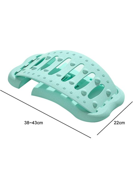 Geri Sedye Bel Germe Lomber Omurga Yatıştırıcı Cihaz Servikal Omurga Omurga Düzeltmesi (22X38-43CM) (Siyah)(Yurt Dışından) modelleri