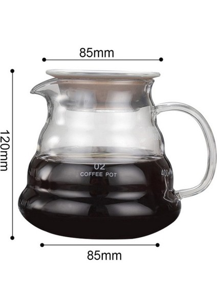 500 ml Dökme Range Kahve Sunucusu Carafe Damla Cezve Kahve Su Isıtıcısı Brewer Barista Percolator Clear 360ML 600ML 800ML | Kahve Kapları