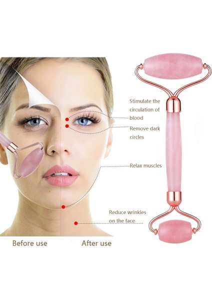 Yeşim Rulo Yüz Yüz Yeşim Masajı Rulo Gül Kuvars Kazıyıcı Yeşim Masaj Araçları Yüz Doğal Giderme | Yeşim Rulo fiyatları