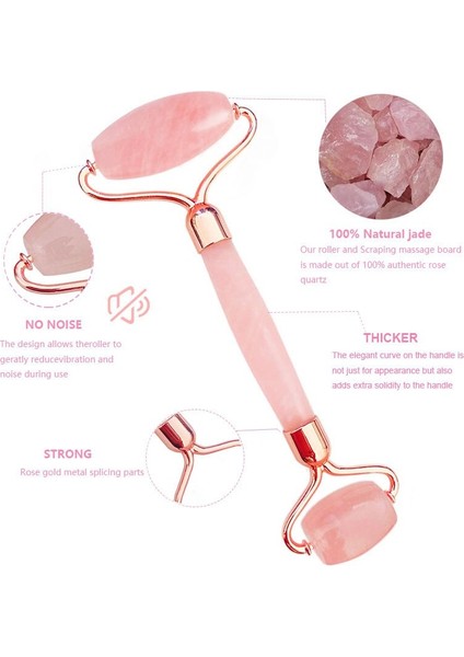 Yeşim Rulo Yüz Yüz Yeşim Masajı Rulo Gül Kuvars Kazıyıcı Yeşim Masaj Araçları Yüz Doğal Giderme | Yeşim Rulo modelleri