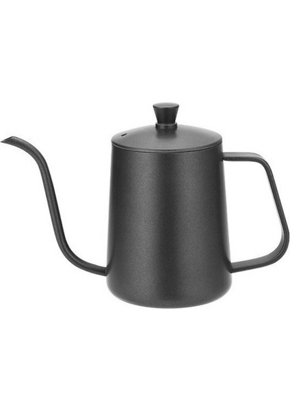 600ML Damla Su Isıtıcısı Kahve Çay Potu Kapak ile Yapışmaz Gıda Sınıfı Paslanmaz Çelik Gooseneck Damla Su Isıtıcısı Kuğu Boyun Ince Ağız | Kahve Kapları