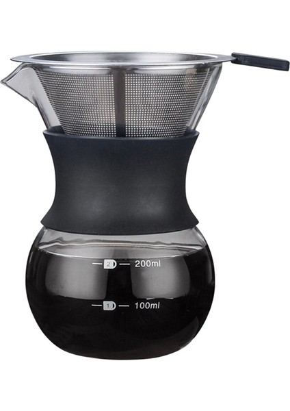 200ML Borosilikat Cam Manuel Kahve Damlatıcı Brewer ile Kahve Makinesi Dökme |(Yurt Dışından)