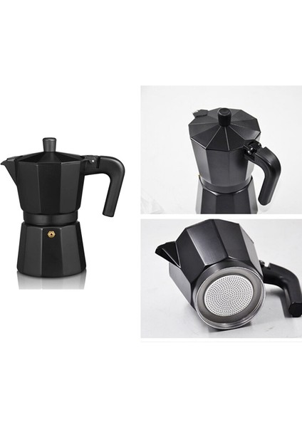 Italyan Sekizgen Moka Pot Alüminyum Cezve Kahve Cihaz Su Buharı Ekstraksiyonu Alüminyum Pot | Kahve Kapları fırsatları