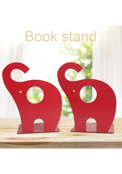 Metal Bookends Okul Anti Kaymaz Karikatür Fil Çocuk Hediye Dekorasyon Kütüphanesi Raflar Için Kitap Organizatör Depolama Tutucu Çalışma |(Yurt Dışından) modelleri