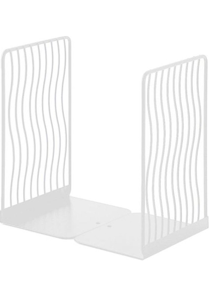 1 Çift Bookends Kitap Standı Destek Masaüstü Ofis Dergisi Organizatör Raf Raf Tutucu | Bookends