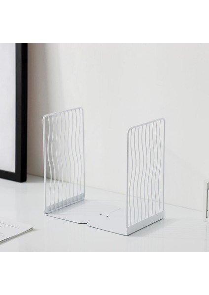 1 Çift Bookends Kitap Standı Destek Masaüstü Ofis Dergisi Organizatör Raf Raf Tutucu | Bookends