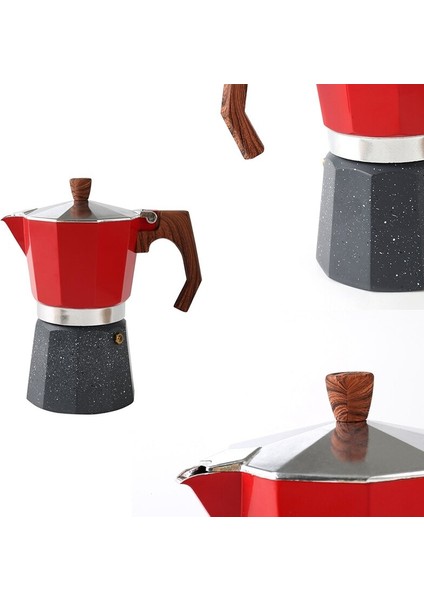 Talian Tarzı Moka Pot Türk Cezve Sekizgen El Yapımı Alüminyum Pot Kahve Eşyaları | Kahve Tencereler