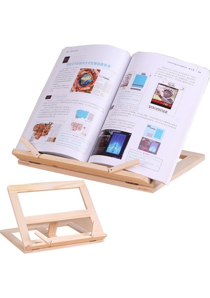 Ahşap Çerçeve Okuma Kitaplık Braketi Kitap Okuma Bookend Tablet Pc Destek Müzik Standı Ahşap Masa Çizim Şövale Kırtasiye |