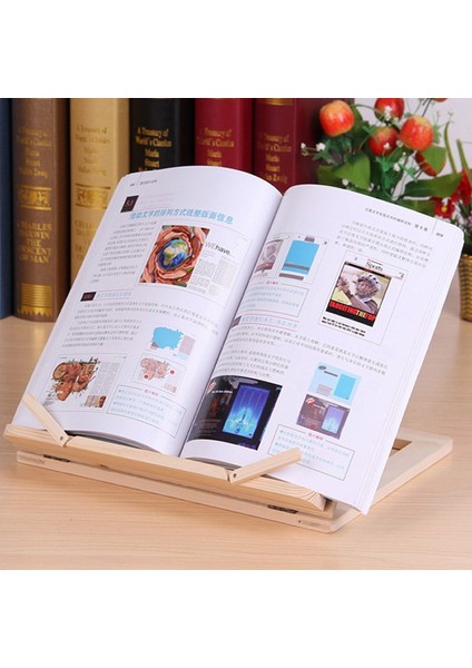 Ahşap Çerçeve Okuma Kitaplık Braketi Kitap Okuma Bookend Tablet Pc Destek Müzik Standı Ahşap Masa Çizim Şövale Kırtasiye |