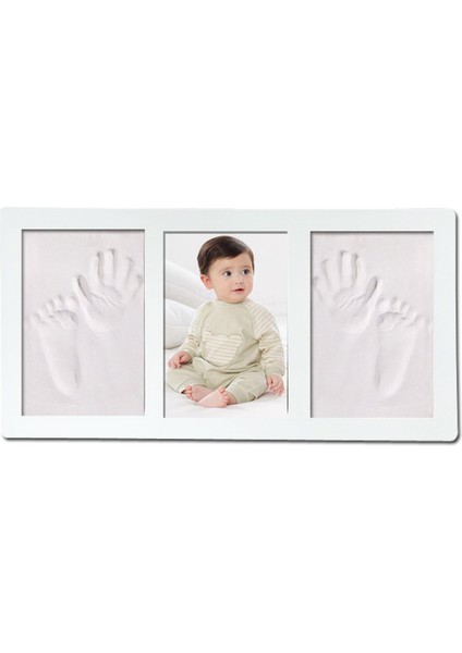Bebek Fotoğraf Çerçevesi El Ayak Baskı Kalıp Makinesi 3D Dıy Kitleri Yumuşak Kil Inkpad Footprint Parmak Izi Çamur Seti Bebek Hatıra Bebek Hediye | El ve ayak Izi Yapımcıları(Yurt Dışından)