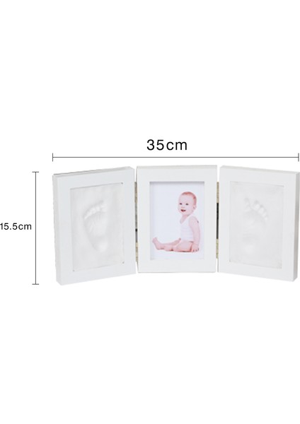 Bebek Fotoğraf Çerçevesi El Ayak Baskı Kalıp Makinesi 3D Dıy Kitleri Yumuşak Kil Inkpad Footprint Parmak Izi Çamur Seti Bebek Hatıra Bebek Hediye | El ve ayak Izi Yapımcıları(Yurt Dışından)