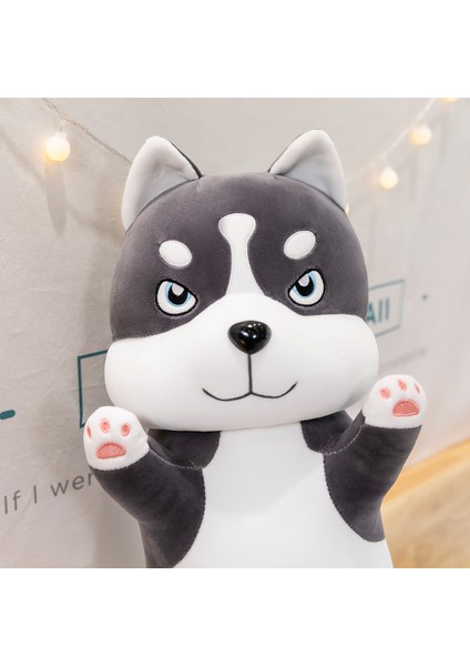 1 Adet 70 cm Kawaii Uzun Yastık Husky Peluş Oyuncaklar Sevimli Dolması Yumuşak Hayvan Köpek Uyku Yastığı Çocuklar Için Bebek Kız Hediyeler | Doldurulmuş ve peluş Hayvanlar