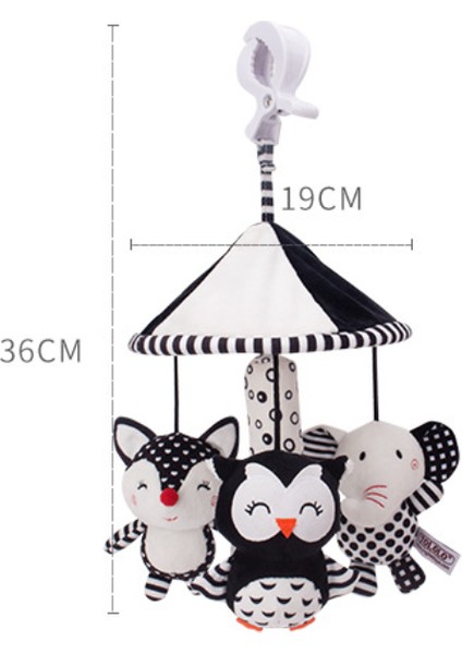 Çocuklar Için Çıngırak Bebek Oyuncakları 0 6 12 Ay Set Yenidoğan Bebek Siyah Beyaz Yumuşak Peluş Sevimli Hayvan Asılı Cep Telefonu Hediye | Bebek Çıngıraklar ve cep Telefonu