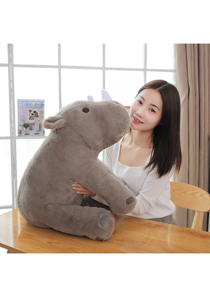 60 cm Yumuşak Rhinoceros Peluş Oyuncaklar Gergedan Oyuncaklar Dolması Bebekler Bebek Yastık Bebek Desteği Yumuşak Hayvanlar Peluş Oyuncaklar Çocuklar Hediye | Doldurulmuş ve peluş Hayvanlar