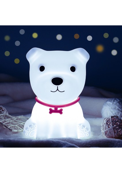 LED Çocuk Gece Işıkları Dokunmatik Sensör Komik Köpek Uzaktan Kumanda Odası Dekor Renkli Masa Lambası Yatak Odası Çocuk Bebek Hediye | LED Gece Işıkları