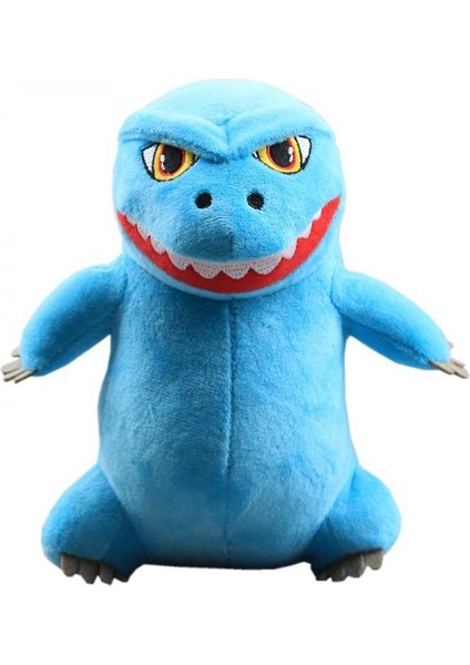 Godzilla Peluş Oyuncak Yumuşak Peluş Bebek (Mavi)