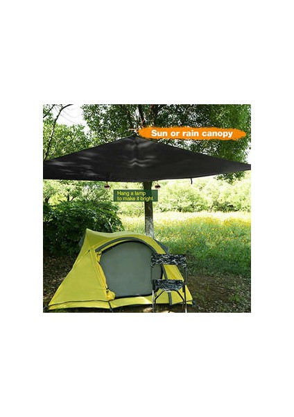 360X290 cm Su Geçirmez Tarım Çadır Gölge Açık Kamp Hamak Yağmur Fly Uv Bahçe Tente Gölgelik Sunshade Ultralight 5 Renkler | Güneş Barınağı (Kahverengi)(Yurt Dışından)