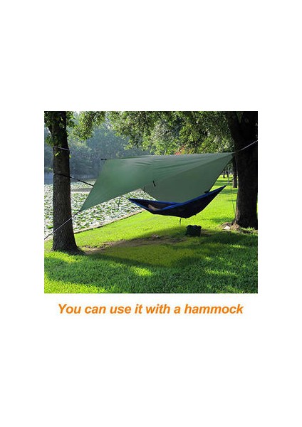 360X290 cm Su Geçirmez Tarım Çadır Gölge Açık Kamp Hamak Yağmur Fly Uv Bahçe Tente Gölgelik Sunshade Ultralight 5 Renkler | Güneş Barınağı (Kahverengi)(Yurt Dışından)