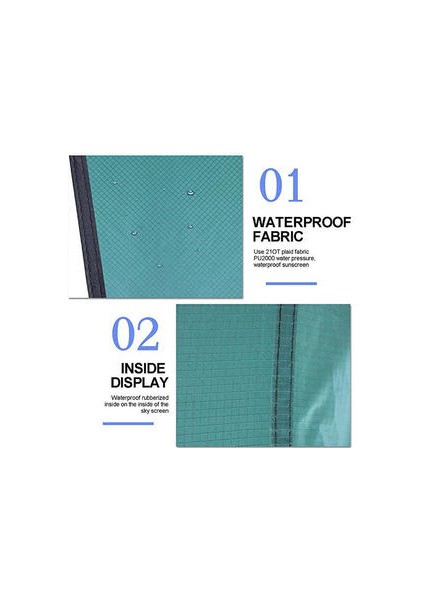 360X290 cm Su Geçirmez Tarım Çadır Gölge Açık Kamp Hamak Yağmur Fly Uv Bahçe Tente Gölgelik Sunshade Ultralight 5 Renkler | Güneş Barınağı (Kahverengi)(Yurt Dışından)