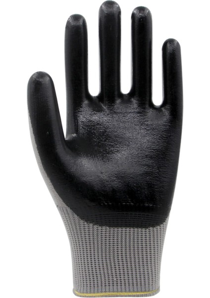 PN810 Gri Polyester Örme Nitril Eldiven Iş Eldiveni 288 Çift Koli modelleri