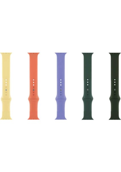 Apple Watch 1 2 3 4 5 6 7 Se 42MM 44MM 45MM Kordon Kayış Bileklik Silikon Band modelleri